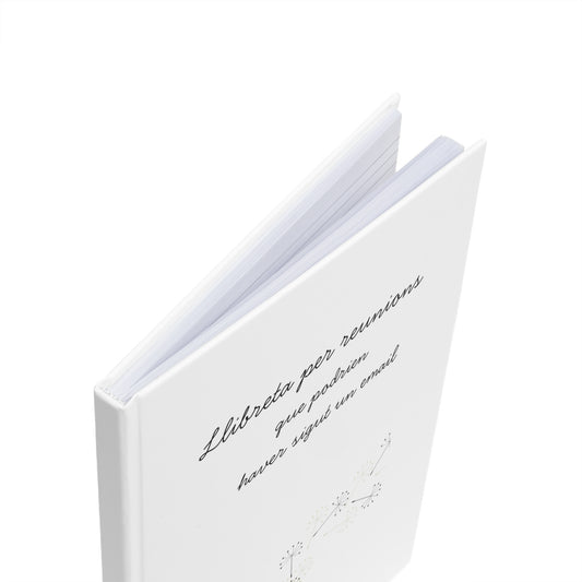 "Llibreta per a reunions que podrien haver estat un email"