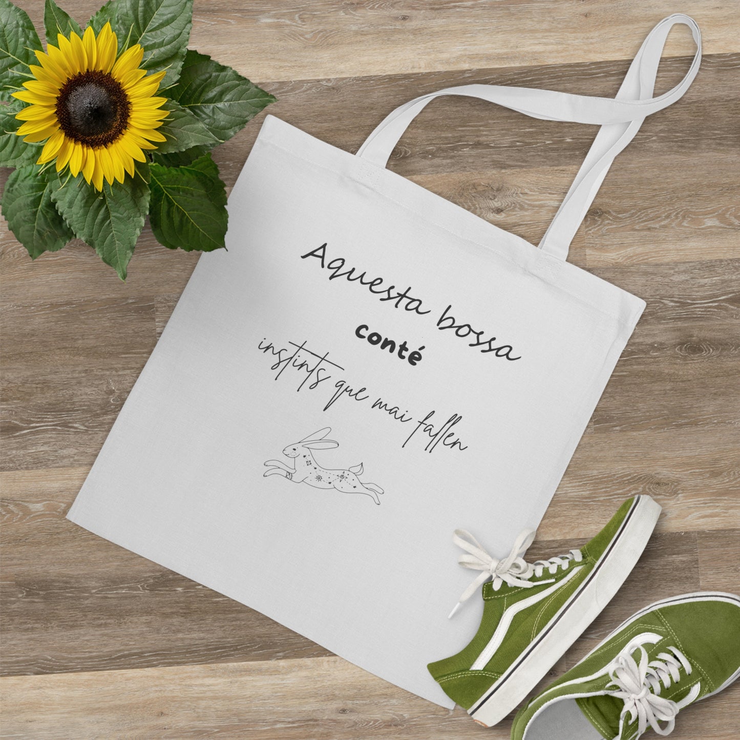 Tote bag "Aquesta bossa vaig explicar instints que mai fallin"
