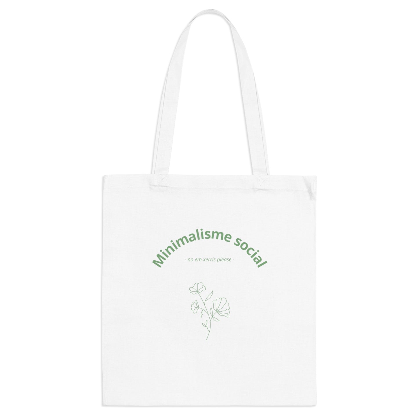 Tote bag "Minimalisme social"
