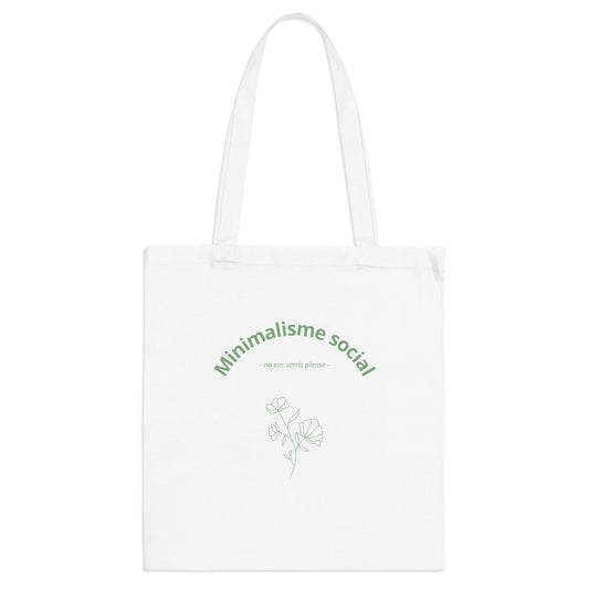 Tote bag "Minimalisme social"