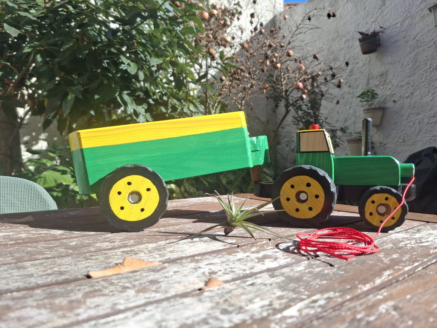 Tractor de fusta amb remolc - En Bernat