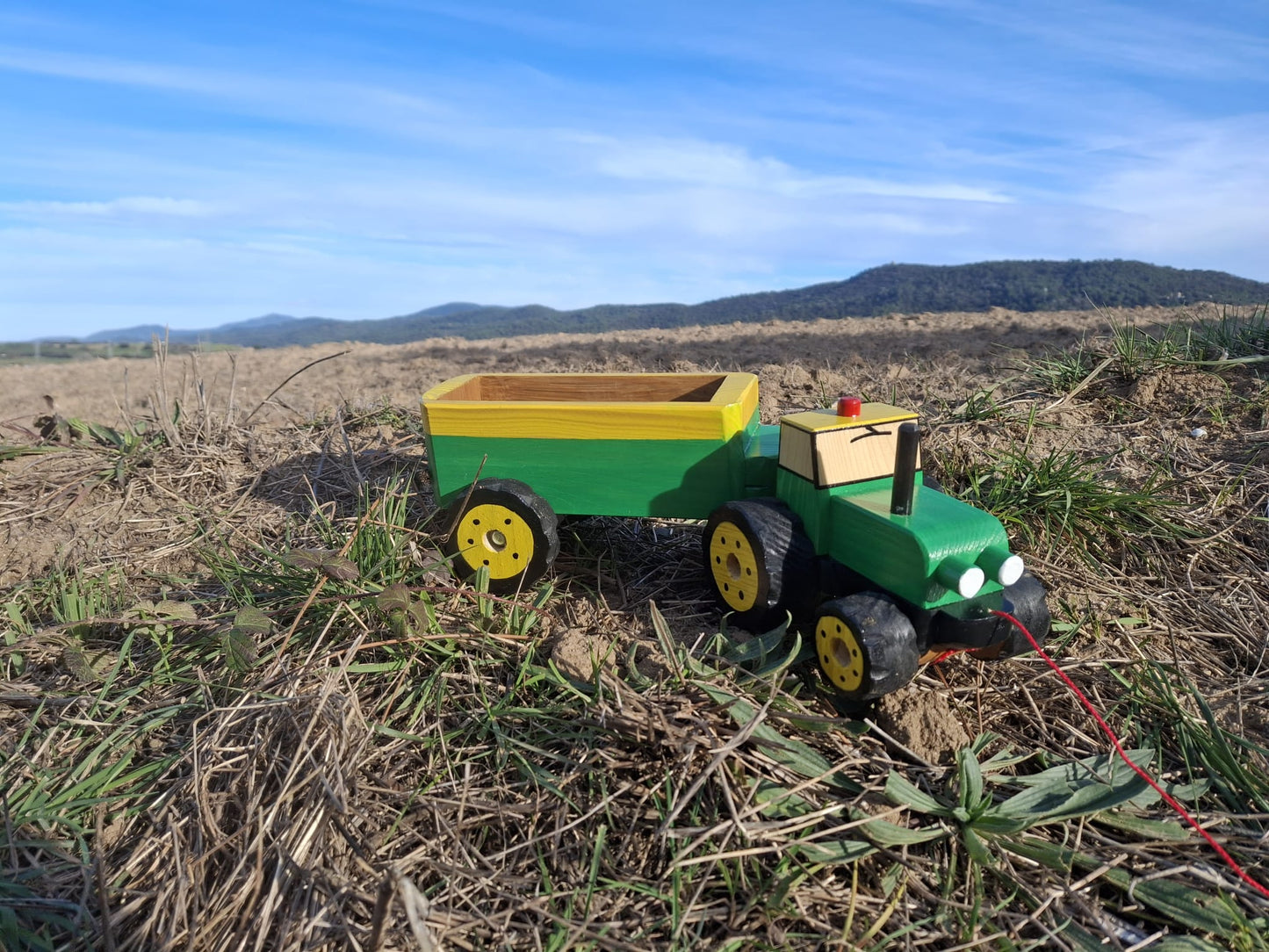 Tractor de fusta amb remolc - En Bernat
